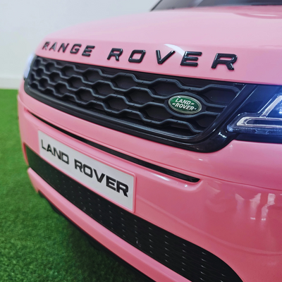 Coche Eléctrico para Niños RANGE ROVER EVOQUE 12v Rosa c/ RUEDAS DE GOMA & ASIENTO DE PIEL