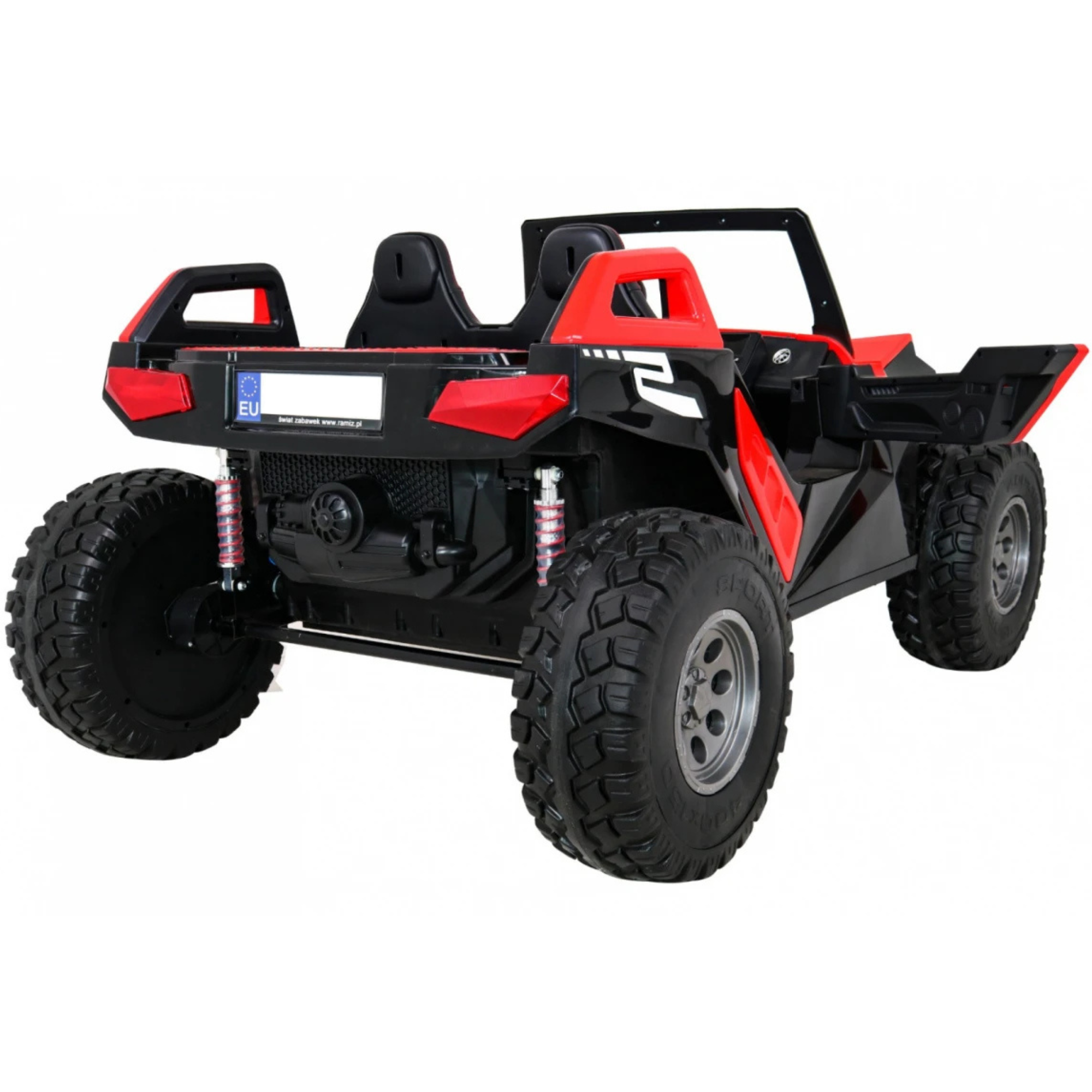 Coche Eléctrico para Niño BUGGY CLASH 4x4 24v Rojo 2 LUGARES, RUEDAS DE GOMA & ASIENTO DE PIEL