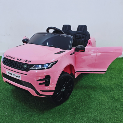 Coche Eléctrico para Niños RANGE ROVER EVOQUE 12v Rosa c/ RUEDAS DE GOMA & ASIENTO DE PIEL