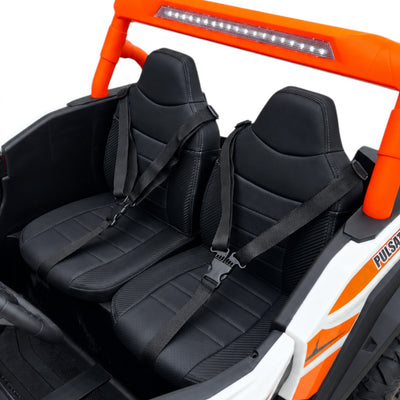 Carro Elétrico para Criança BUGGY PULSATING 4x4 24v Laranja c/ RODAS DE BORRACHA & ASSENTO EM PELE