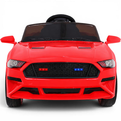 Carro Elétrico para Criança GT Style Vermelho 12v c/ RODAS DE BORRACHA & ASSENTO EM PELE