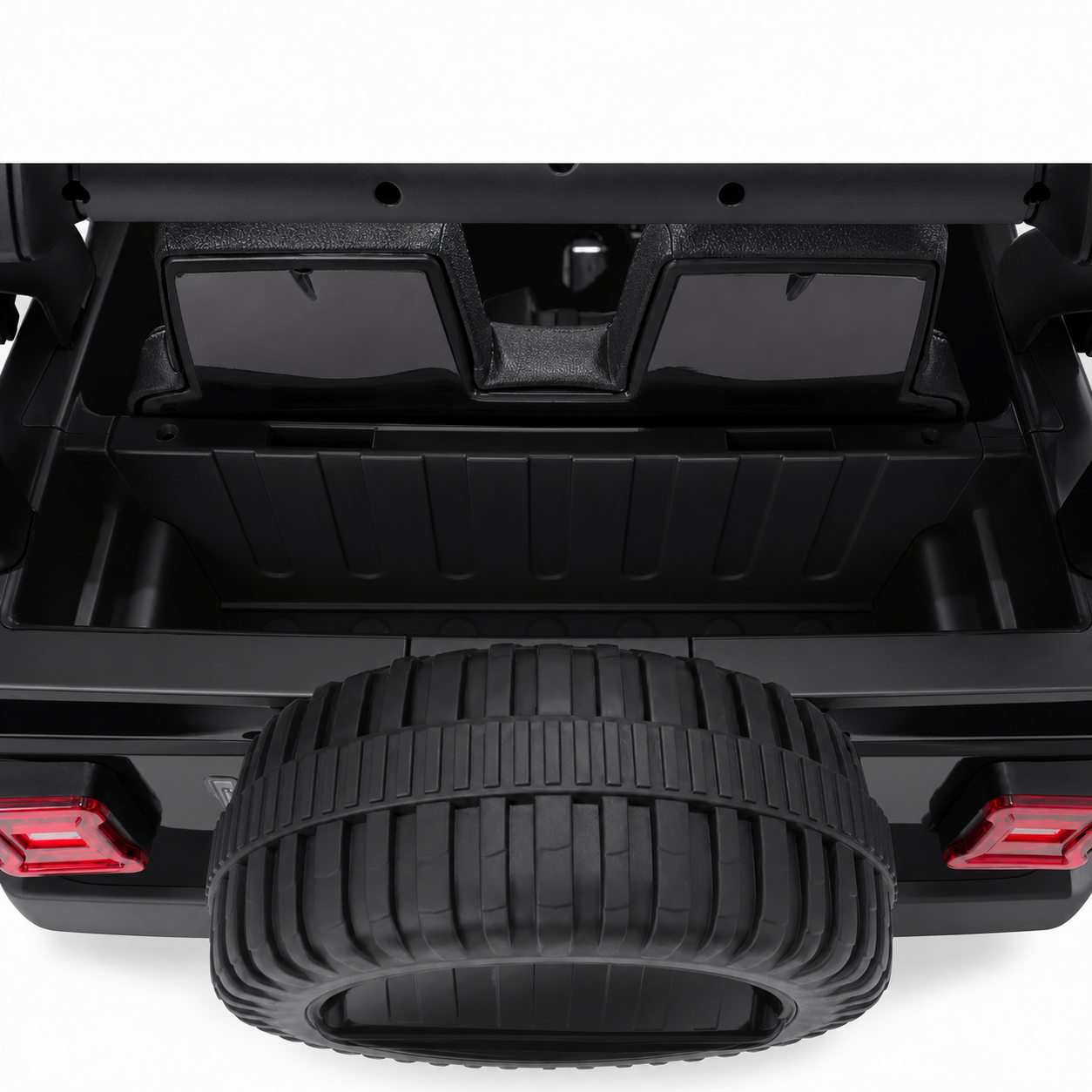 Carro Elétrico para Criança JEEP RUBICON 4x4 24v Preto c/ RODAS DE BORRACHA & ASSENTO EM PELE