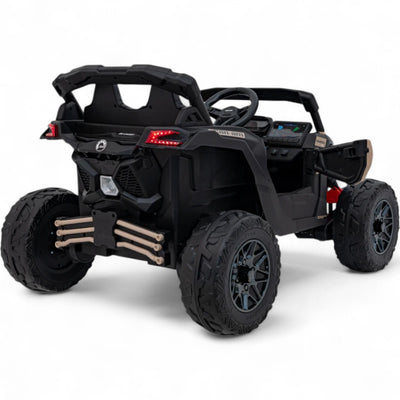 Coche Eléctrico para Niño CAN-AM MAVERICK 4x4 24v Caqui c/ RODAS DE BORRACHA & ASIENTO EN PELE