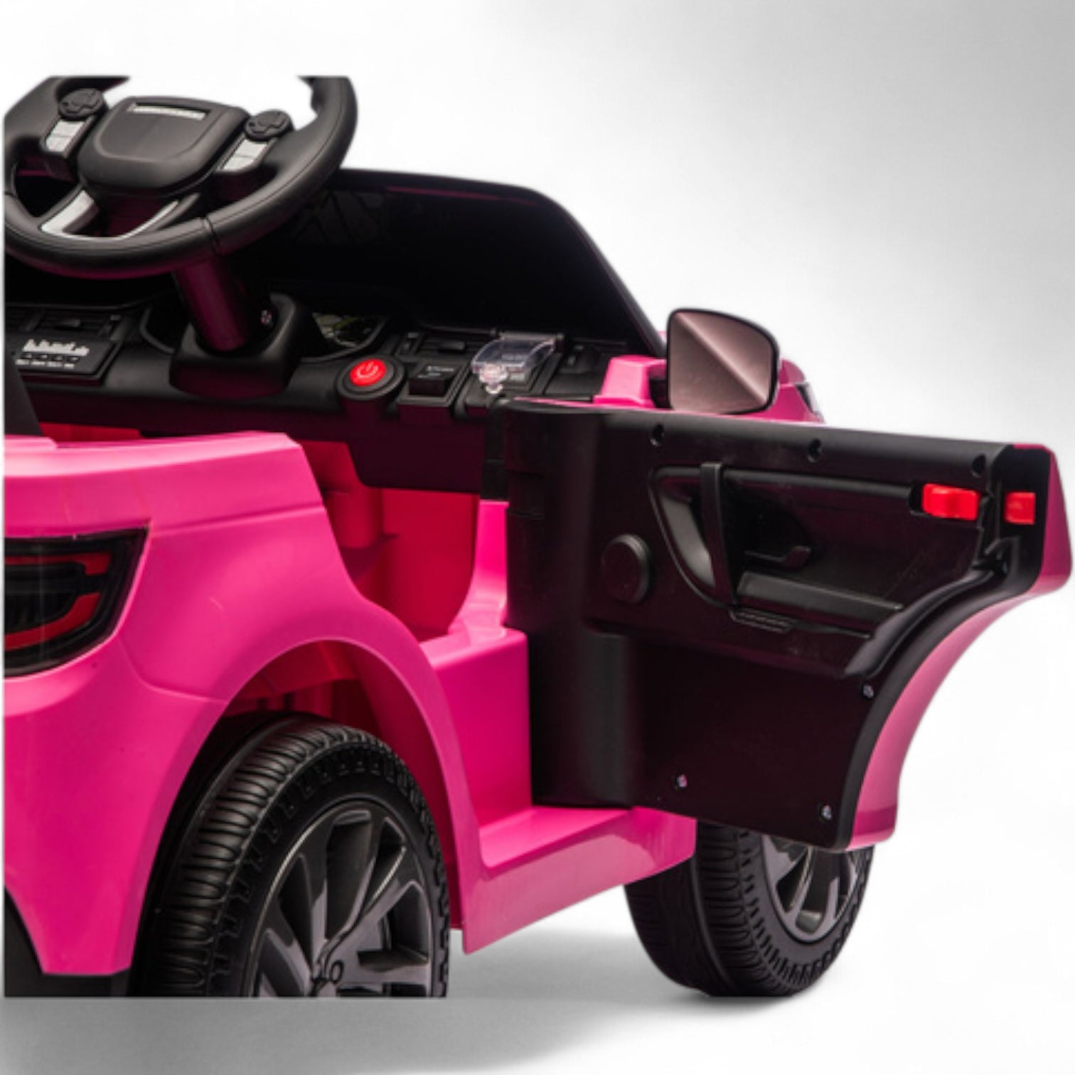 Coche Eléctrico para Niños RANGE ROVER DISCOVERY 12v Negro c/ RUEDAS DE GOMA & ASIENTO DE PIEL