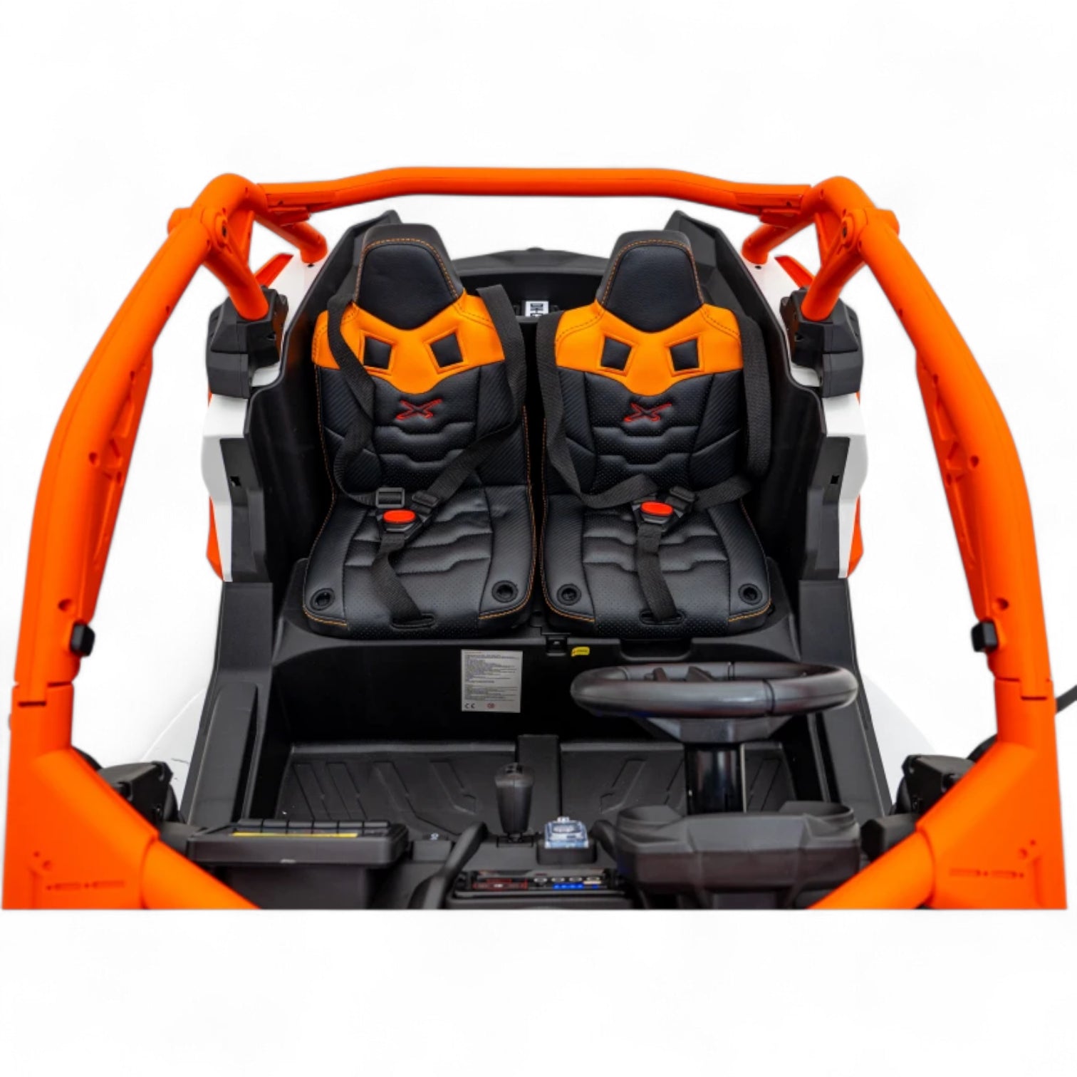 Coche Eléctrico para Niño CAN-AM MAVERICK TURBO RR 4x4 24v Naranja c/ RUEDAS DE GOMA & ASIENTO DE PIEL
