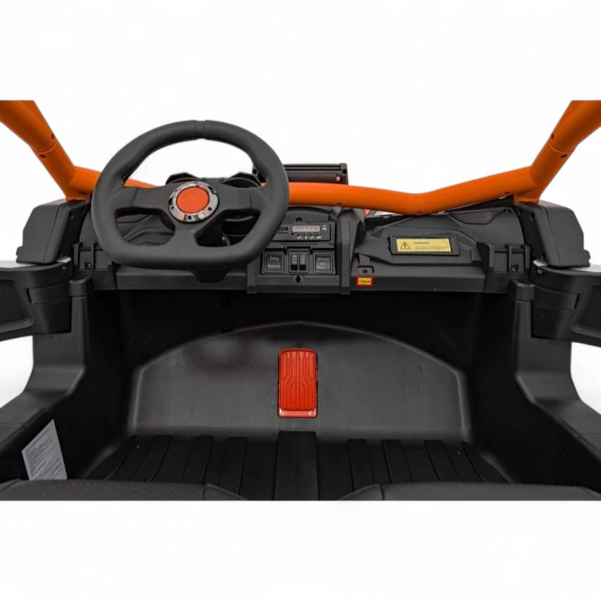Coche Eléctrico para Niños MAVERICK STYLE RR 4x4 24v Naranja c/ RUEDAS DE GOMA & ASIENTO DE PIEL