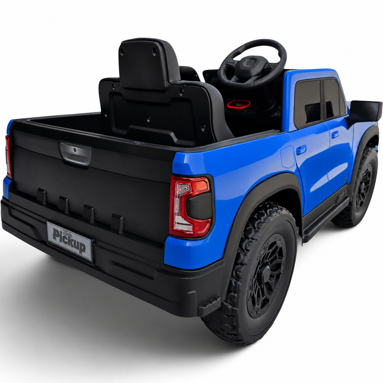 Carro Elétrico para Criança Range Raptor Style 12v Azul c/ RODAS DE BORRACHA & ASSENTO EM PELE