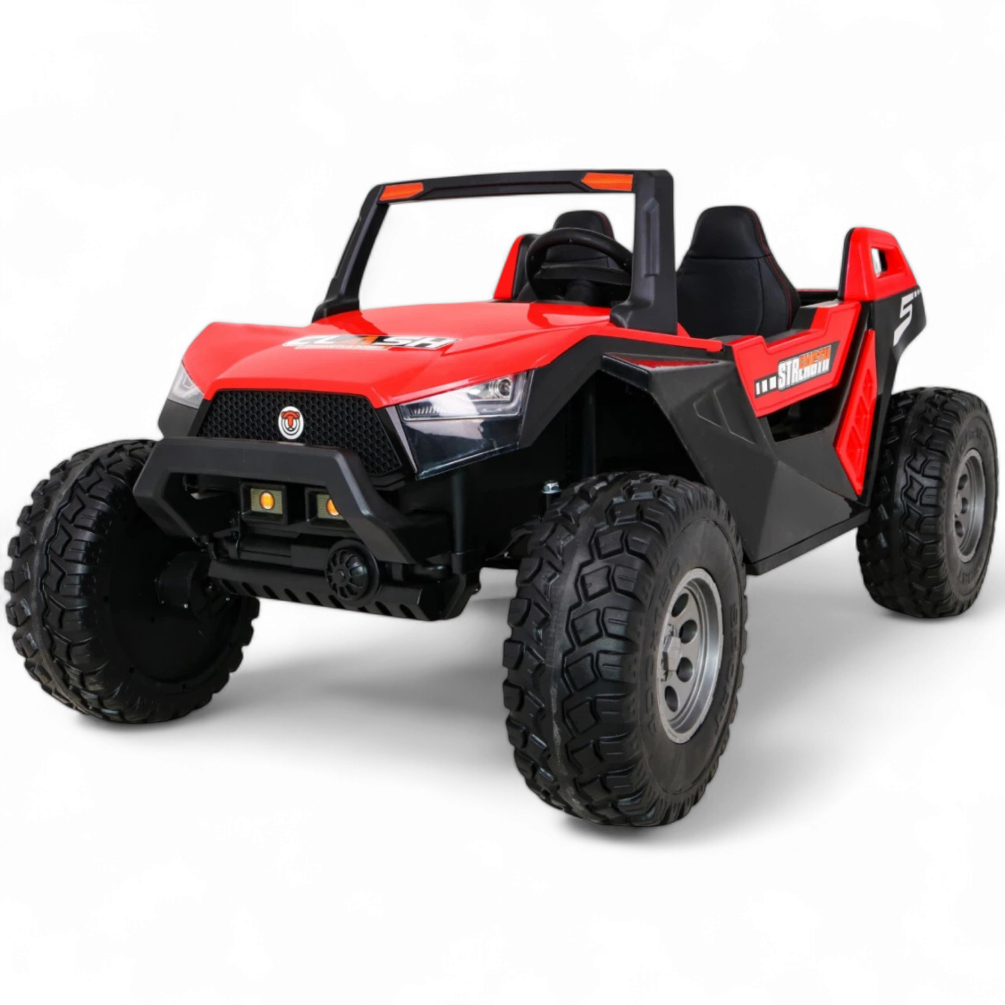 Coche Eléctrico para Niño BUGGY CLASH 4x4 24v Rojo 2 LUGARES, RUEDAS DE GOMA & ASIENTO DE PIEL