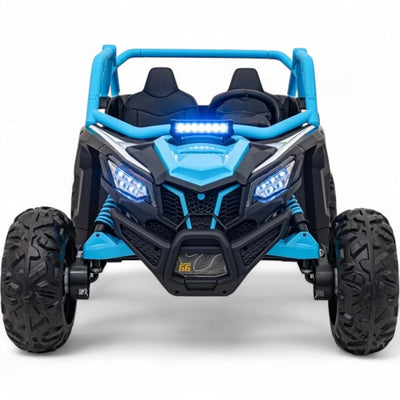 Coche Eléctrico para Niños MAVERICK STYLE RR 4x4 24v Azul c/ RUEDAS DE GOMA & ASIENTO DE PIEL