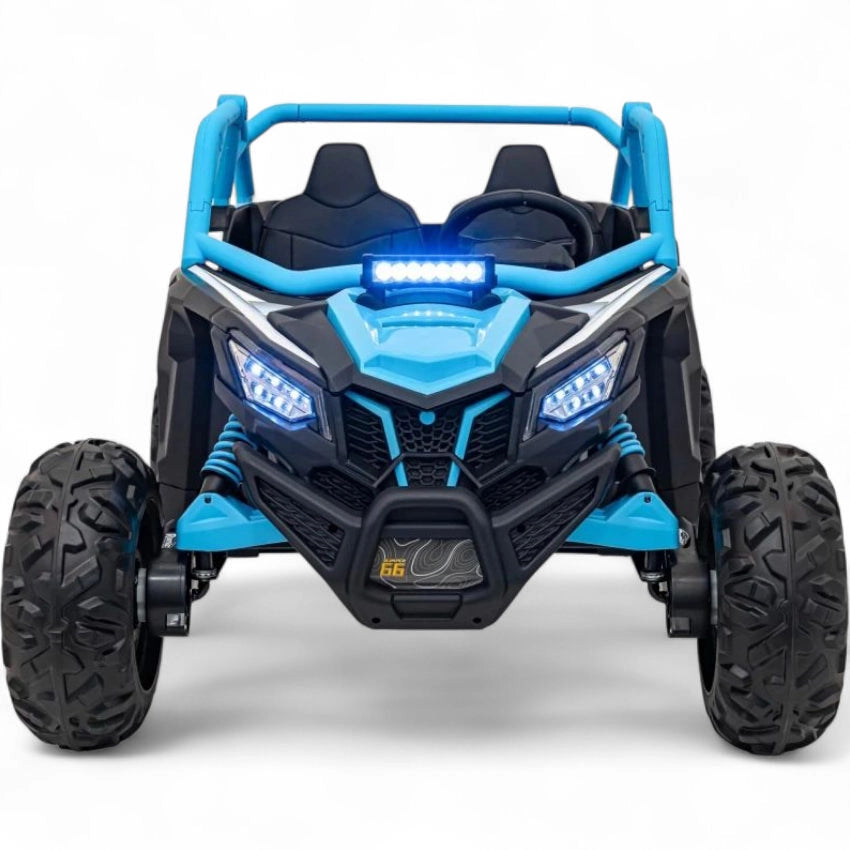 Coche Eléctrico para Niños MAVERICK STYLE RR 4x4 24v Azul c/ RUEDAS DE GOMA & ASIENTO DE PIEL