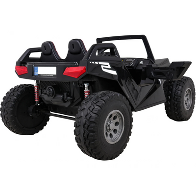 Coche Eléctrico para Niño BUGGY CLASH 4x4 24v Negro 2 LUGARES, RUEDAS DE GOMA & ASIENTO DE PIEL