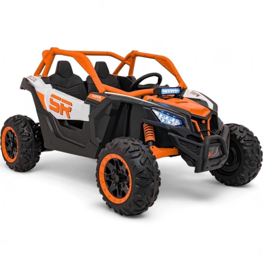 Coche Eléctrico para Niños MAVERICK STYLE RR 4x4 24v Naranja c/ RUEDAS DE GOMA & ASIENTO DE PIEL