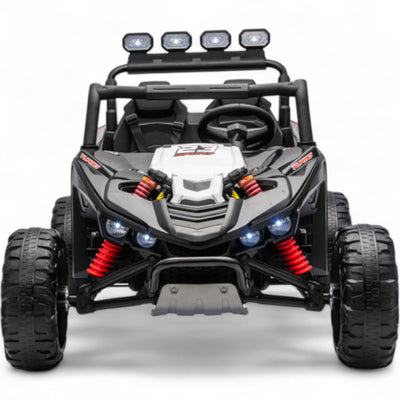 Coche Eléctrico para Niño BUGGY TURBO SPORT 4x4 24v Negro c/ RUEDAS DE GOMA & ASIENTO DE PIEL