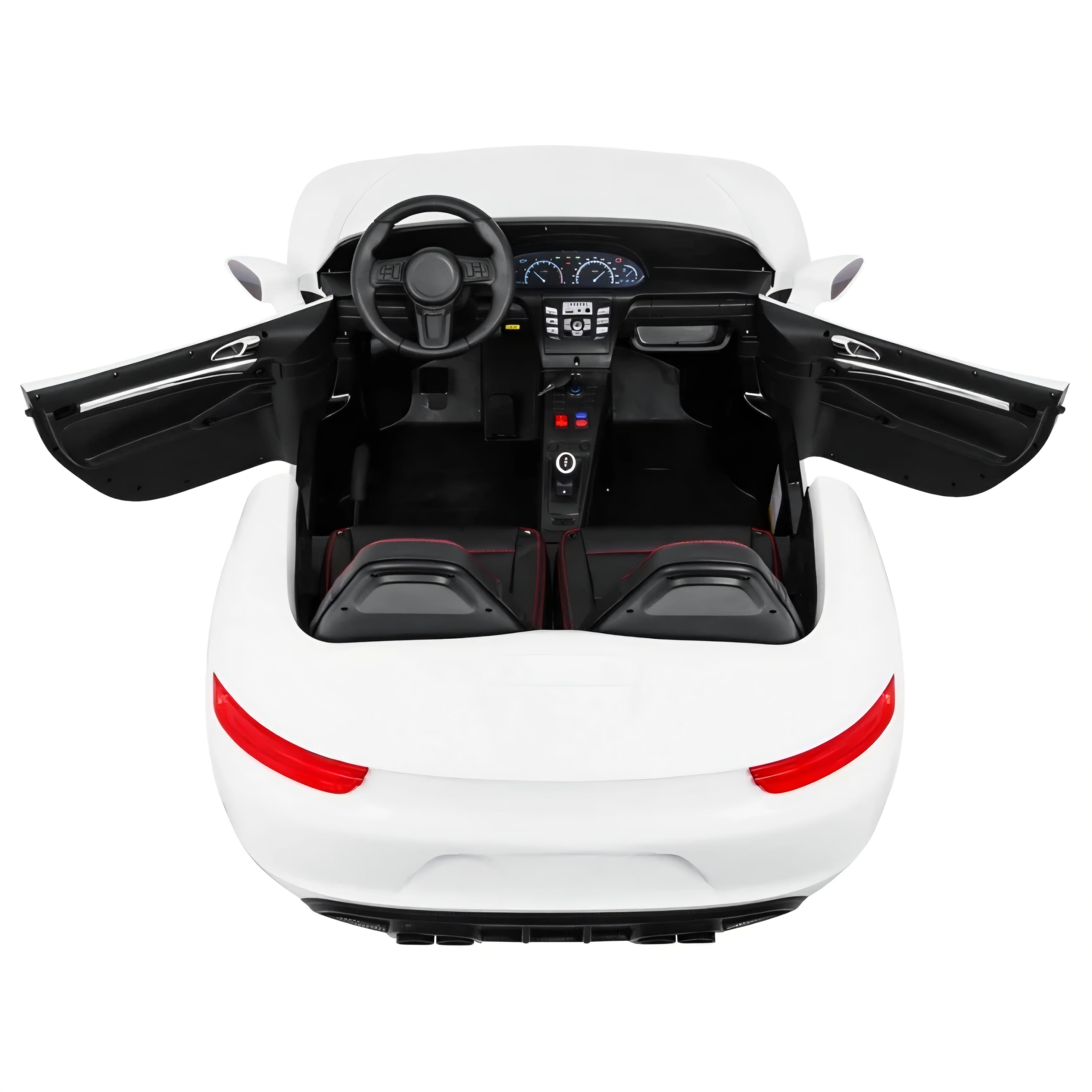 Coche eléctrico para Niños PERFECTA XXL 24v Motor Brushless 180w 15km/h Blanco c/ RUEDAS DE GOMA & ASIENTO DE PIEL