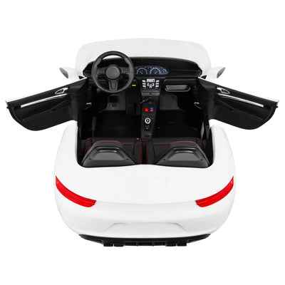 Coche eléctrico para Niños PERFECTA XXL 24v Motor Brushless 180w 15km/h Blanco c/ RUEDAS DE GOMA & ASIENTO DE PIEL
