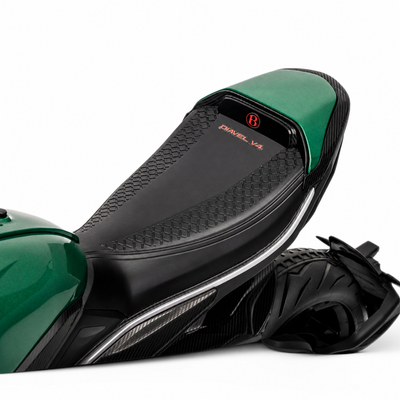 Mota Elétrica para Criança DUCATI DIAVEL V4 12v Verde c/ RODAS DE BORRACHA
