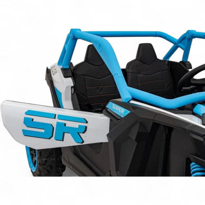 Coche Eléctrico para Niños MAVERICK STYLE RR 4x4 24v Azul c/ RUEDAS DE GOMA & ASIENTO DE PIEL