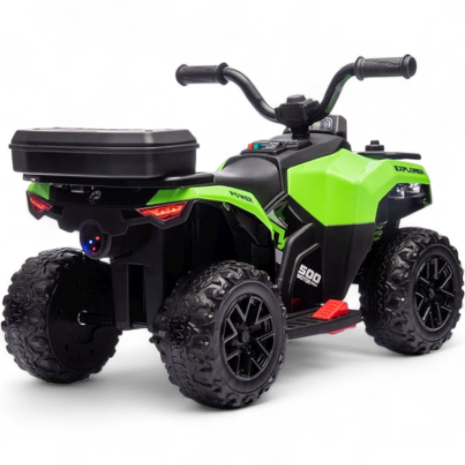 Mini Moto 4 Eléctrica para Niños LITTLE EXPLORER 6v Verde c/ RODAS DE GOMA
