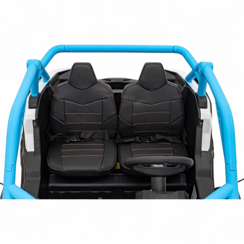 Coche Eléctrico para Niños MAVERICK STYLE RR 4x4 24v Azul c/ RUEDAS DE GOMA & ASIENTO DE PIEL