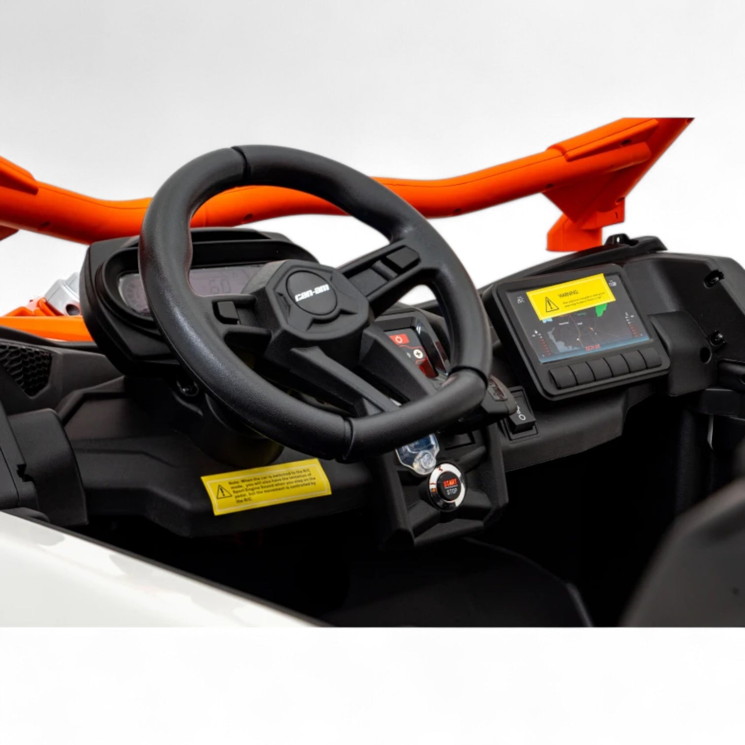 Coche Eléctrico para Niño CAN-AM MAVERICK TURBO RR 4x4 24v Naranja c/ RUEDAS DE GOMA & ASIENTO DE PIEL