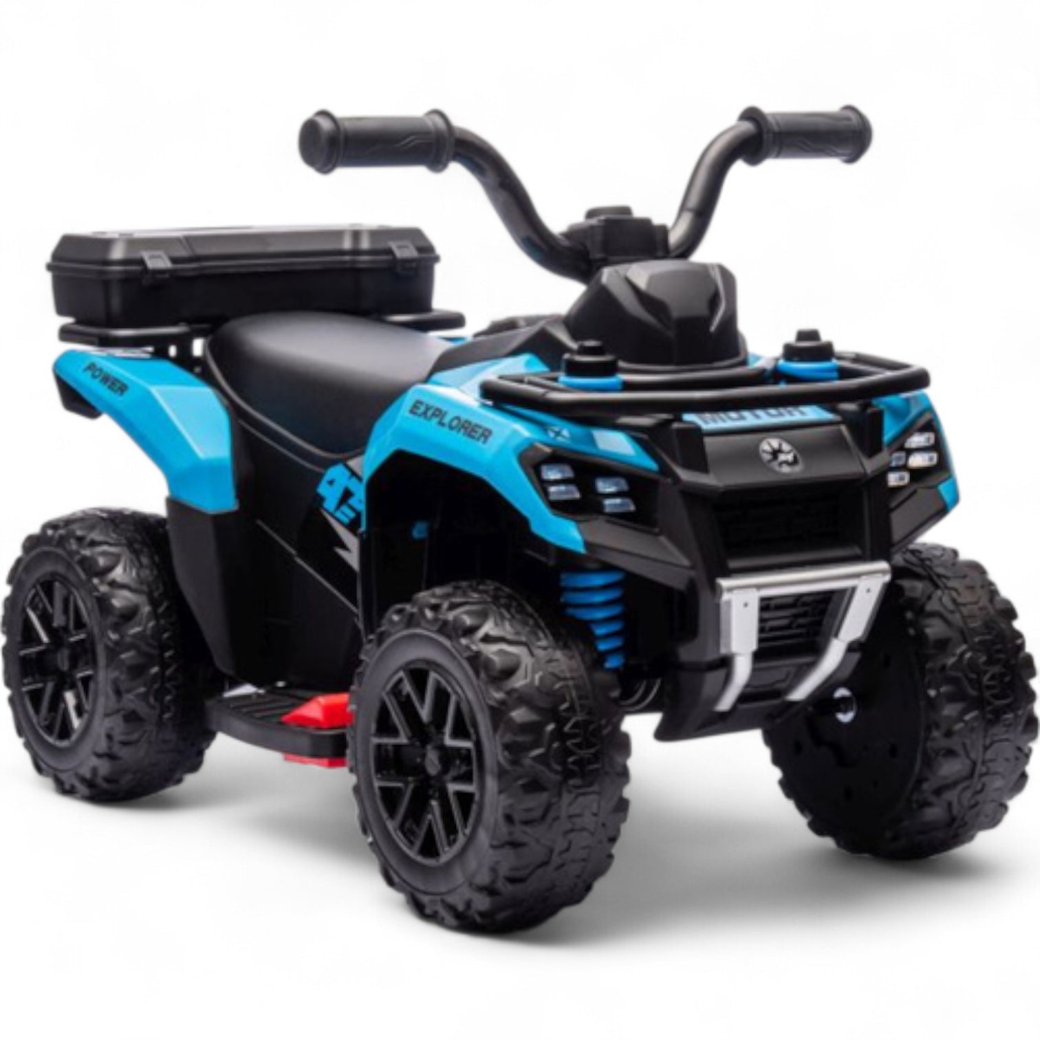 Mini Moto 4 Eléctrica para Niños LITTLE EXPLORER 6v Azul c/ RODAS DE GOMA