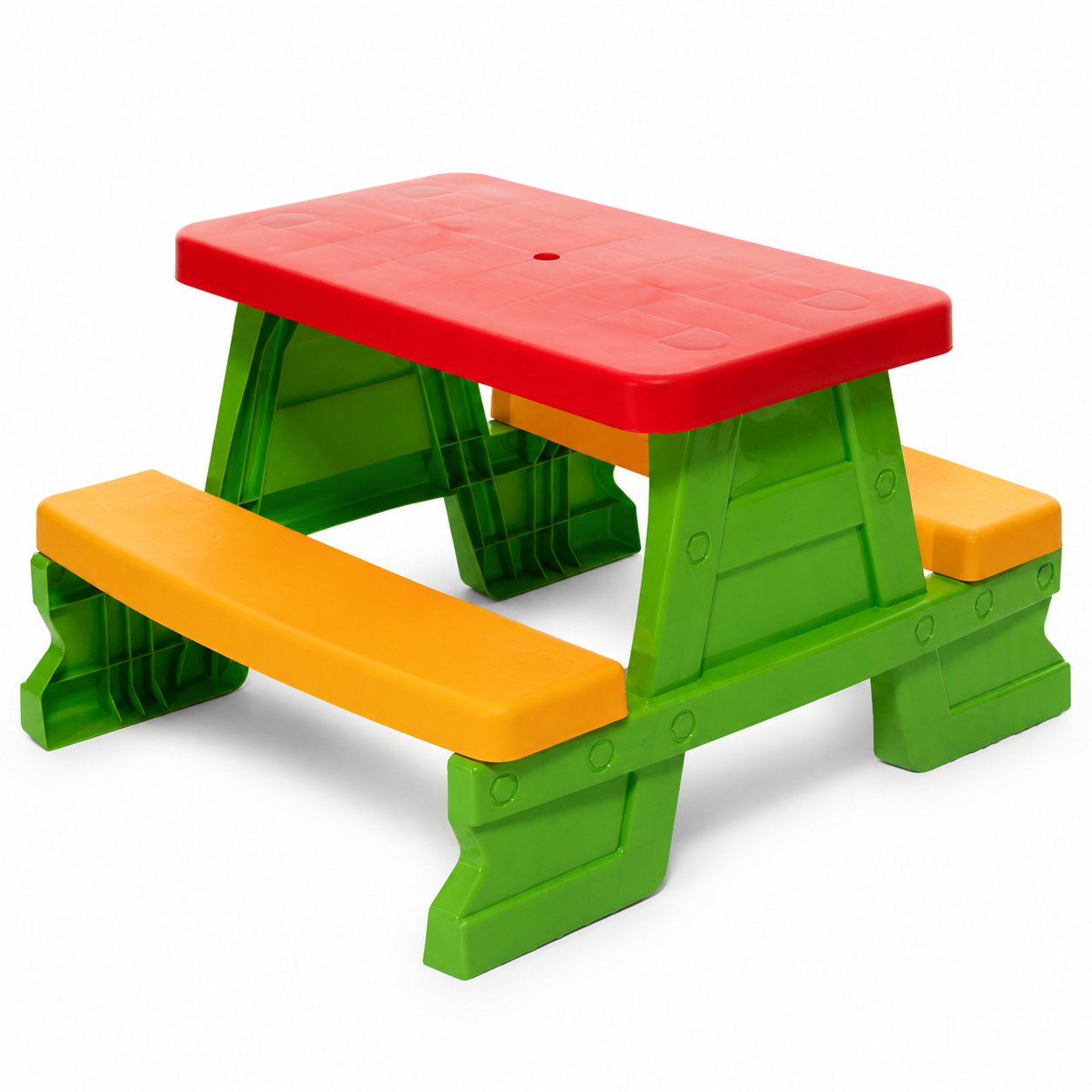 Mesa Infantil de Jardín con Bancos Verde