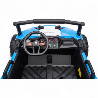 Coche Eléctrico para Niño BUGGY TURBO SPORT 4x4 24v Azul c/ RUEDAS DE GOMA & ASIENTO DE PIEL