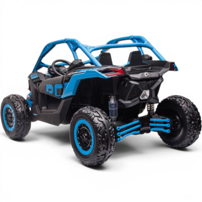 Coche Eléctrico para Niño CAN-AM MAVERICK TURBO RR 4x4 24v Naranja c/ RUEDAS DE GOMA & ASIENTO DE PIEL