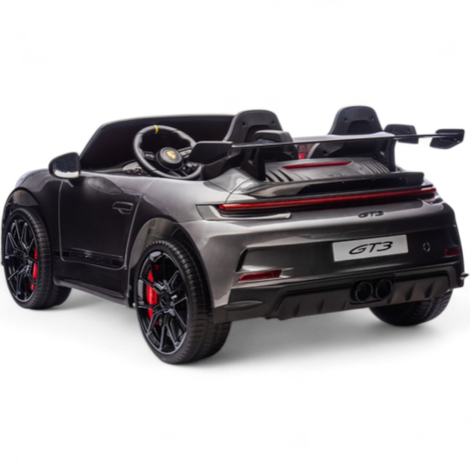 Coche Eléctrico para Niño PORSCHE 911 GT3 24v STRONG XXL Rosa c/ RUEDAS DE GOMA & ASIENTO DE PIEL Y VELVET