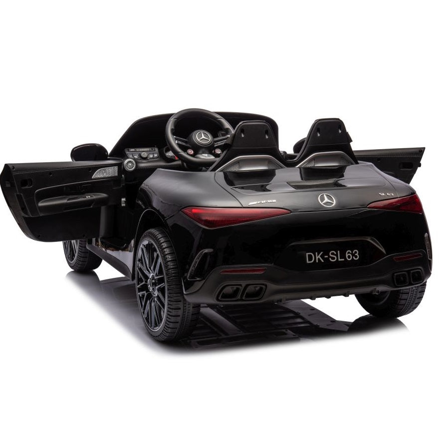 Coche Eléctrico para Niños MERCEDES SL63 Negro 4x4 2 LUGARES 24v c/ RUEDAS DE GOMA & ASIENTO DE PIEL