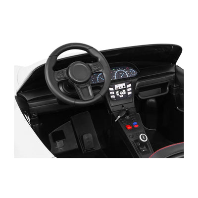 Coche eléctrico para Niños PERFECTA XXL 24v Motor Brushless 180w 15km/h Blanco c/ RUEDAS DE GOMA & ASIENTO DE PIEL